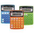 Calculadora 8 digitos. Alimentaci&oacute;n solar. Colores variados.