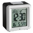Reloj digital con alarma y term&oacute;metro.